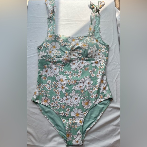 SFERRA Flora Swimsuit in Mint and White - Picture 1 of 3
